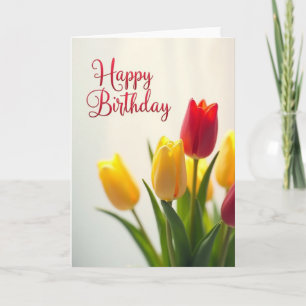 Tarjeta de cumpleaños Pétalos aterciopelados