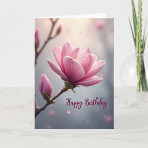 Tarjeta de cumpleaños Pétalos de terciopelo