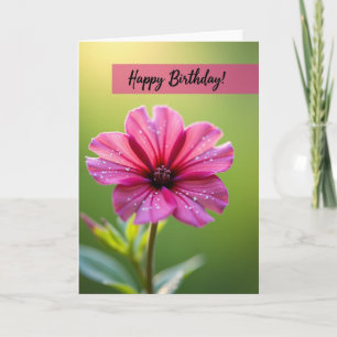 Tarjeta de cumpleaños Pétalos iluminados por el so