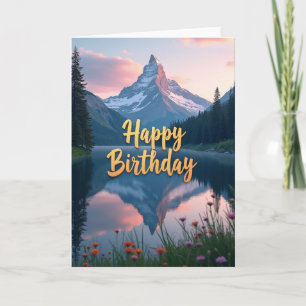 Tarjeta de cumpleaños Pico de la Montaña