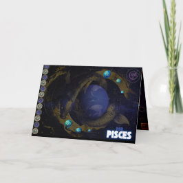 Tarjeta de cumpleaños Pisces