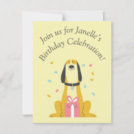 Tarjeta de cumpleaños plana