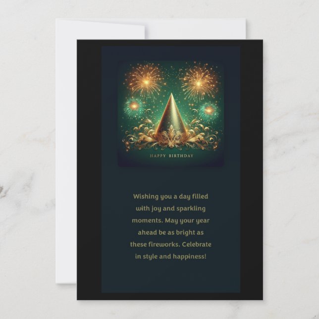 Tarjeta de cumpleaños plana (Anverso)
