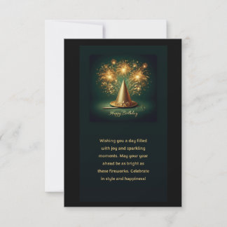 Tarjeta de cumpleaños plana