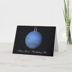 Tarjeta de cumpleaños Planet Neptune