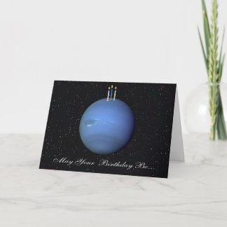 Tarjeta de cumpleaños Planet Neptune