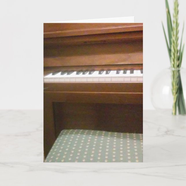 Tarjeta de cumpleaños "Play the Tune" (Anverso)