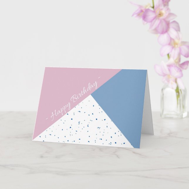 Tarjeta de cumpleaños plegada (Orquídea)