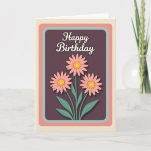 Tarjeta de cumpleaños Plum Happy