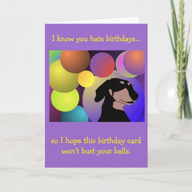 Tarjeta de cumpleaños poco convencional del (Anverso)