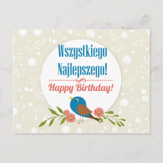 Tarjeta de cumpleaños polaca