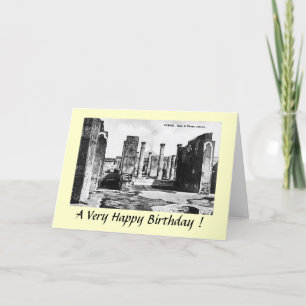 Tarjeta de cumpleaños - Pompei