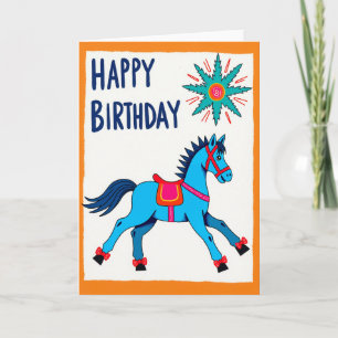 Tarjeta de cumpleaños Pony Bailarín