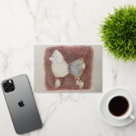 Tarjeta de cumpleaños Poodle