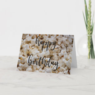 Tarjeta de cumpleaños Popcorn