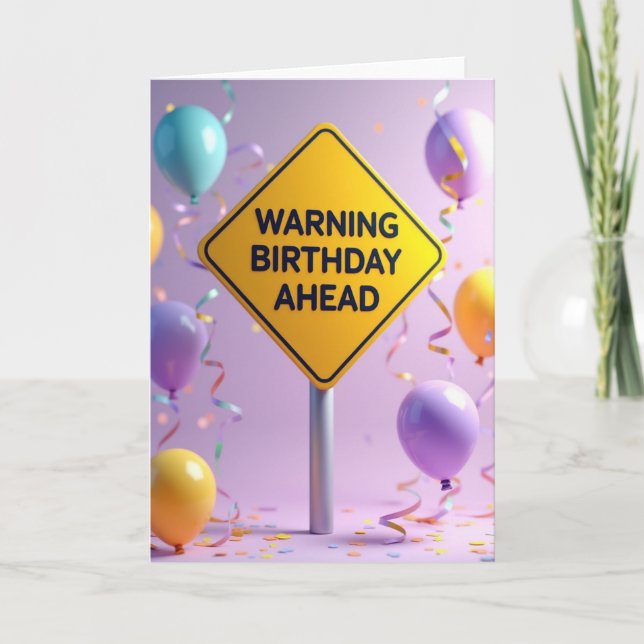 Tarjeta de Cumpleaños por Adelantado (Anverso)