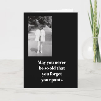 Tarjeta de cumpleaños por envejecer