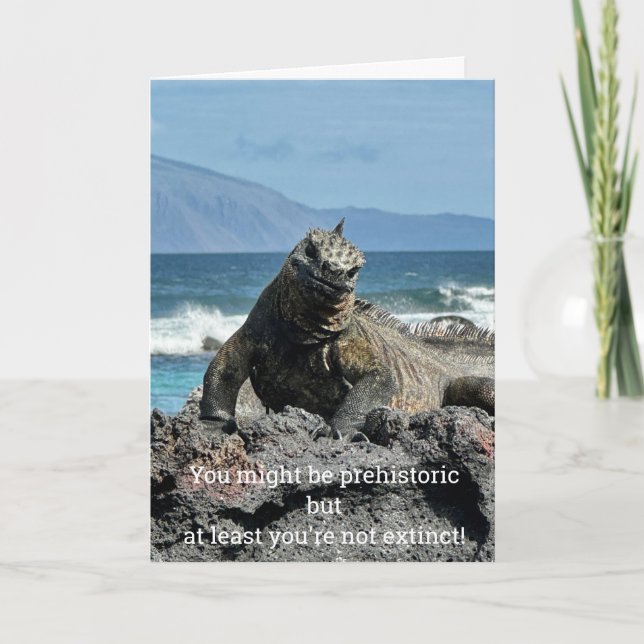 Tarjeta de cumpleaños prehistórica (Anverso)