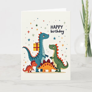 Tarjeta de cumpleaños prehistórica