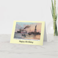 Tarjeta de cumpleaños - Presidente de SS Roosevelt