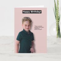 Tarjeta de cumpleaños Prince George Happy
