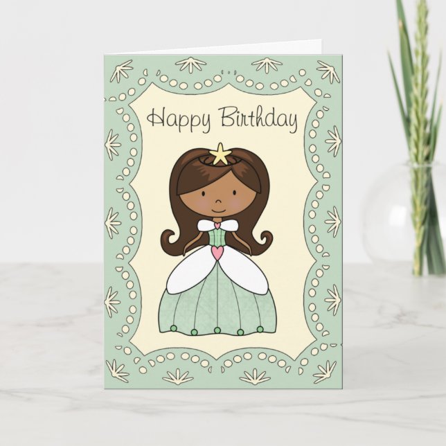 Tarjeta de cumpleaños Princesa del Valle (Anverso)