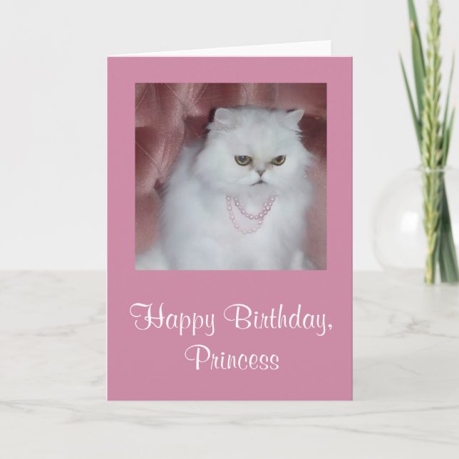 Tarjeta de cumpleaños Princess (Anverso)