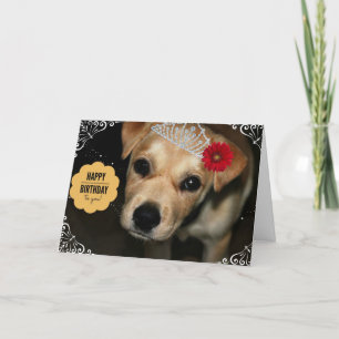 Tarjeta de cumpleaños Princess Puppy