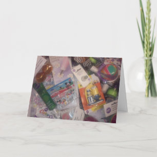 Tarjeta de cumpleaños "Productos de cumpleaños"