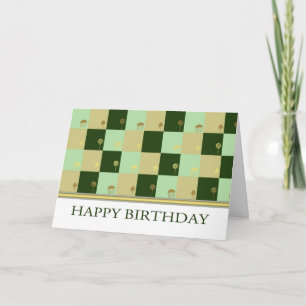 Tarjeta de cumpleaños profesional con plazas Guay 