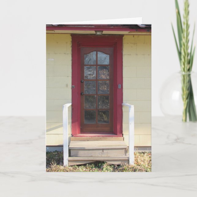 Tarjeta de cumpleaños "Puerta de entrada victorian (Anverso)