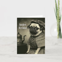 Tarjeta de cumpleaños Pug de Victoria - Imagen div