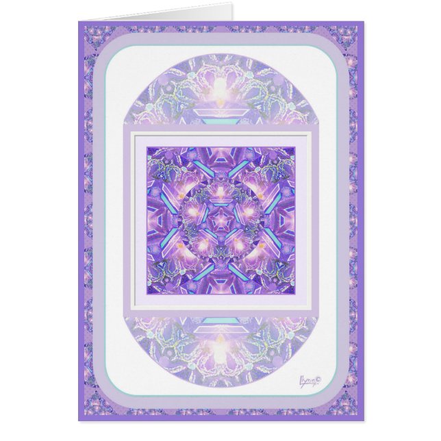 Tarjeta de cumpleaños Purple W1 (Frente)