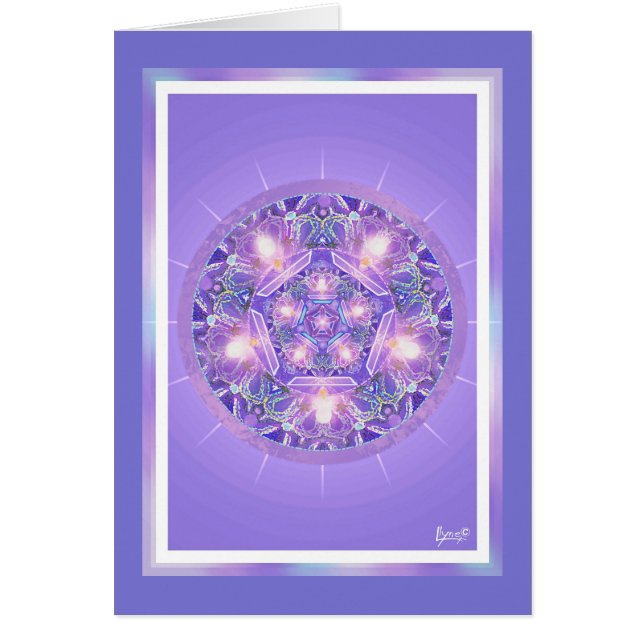 Tarjeta de cumpleaños Purple W1 (Frente)