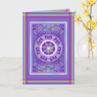 Tarjeta de cumpleaños Purple W2