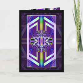 Tarjeta de cumpleaños Purple W3