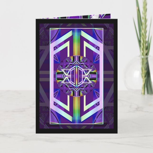 Tarjeta de cumpleaños Purple W3 (Anverso)