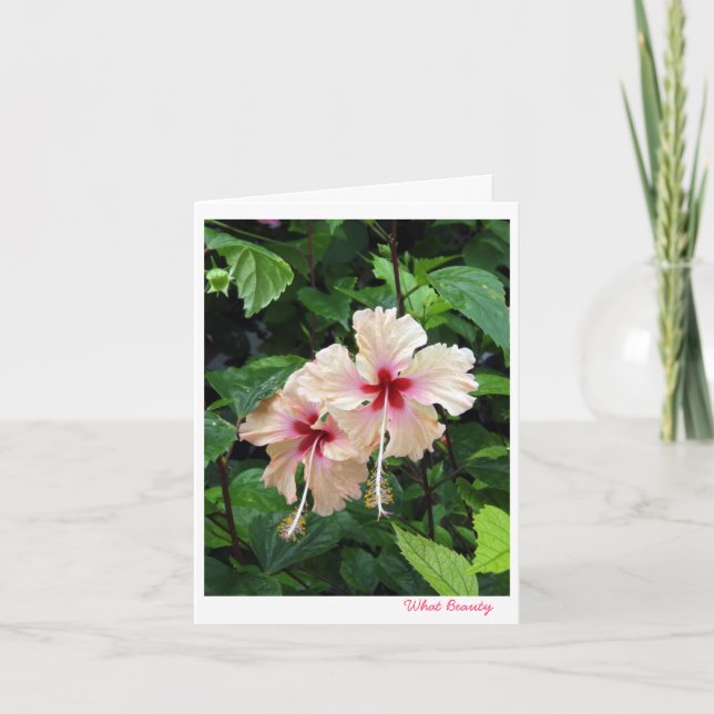 Tarjeta de cumpleaños qué belleza (Anverso)