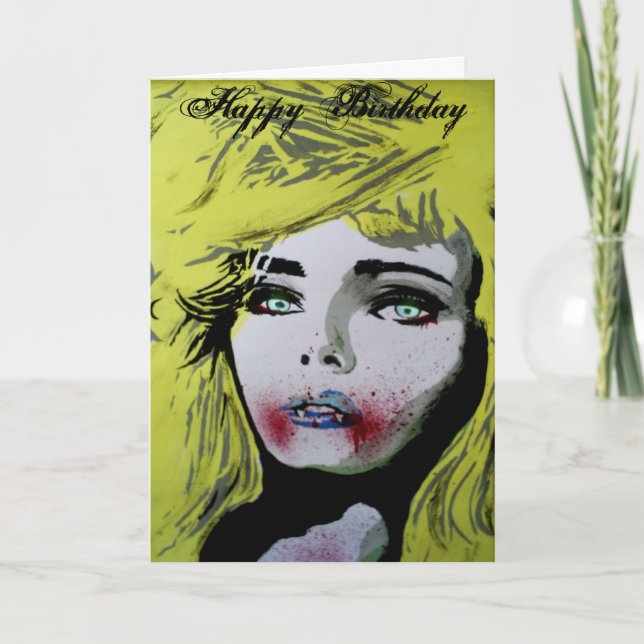 Tarjeta de cumpleaños "Que coman pasteles" (Anverso)