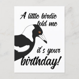 Tarjeta de cumpleaños que me dijo un pajarito