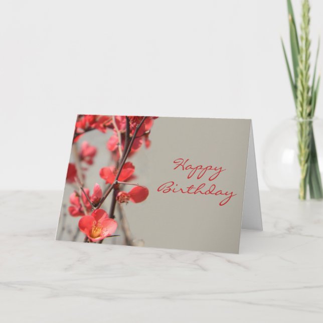 Tarjeta de cumpleaños Quince de Flor (Anverso)