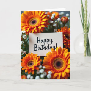 Tarjeta de cumpleaños Radiant Daisy