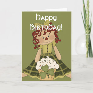 Tarjeta de cumpleaños RagDoll d1 de marzo feliz