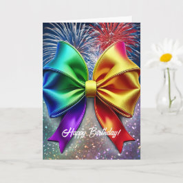 Tarjeta de cumpleaños Rainbow de LGBTQIA
