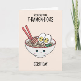Tarjeta de cumpleaños Ramen Noodles