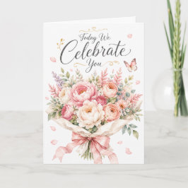 Tarjeta de cumpleaños Ramo Hoy te Celebramos