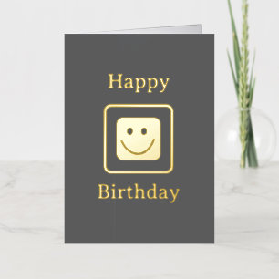 Tarjeta de cumpleaños Real Goil Relieve metalizado