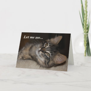 Tarjeta de cumpleaños real para gatos de Guay