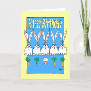Tarjeta de cumpleaños REBEL RABBIT