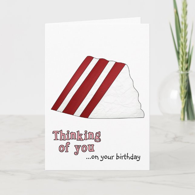 Tarjeta de cumpleaños Red Velvet Cake (Anverso)